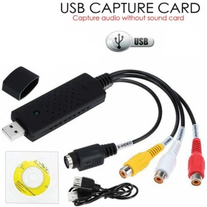 USB 2.0 VHS Tapes Tape to DVD VCR Audio Video Converter PC Capture Cards DA - Afbeelding 1 van 5