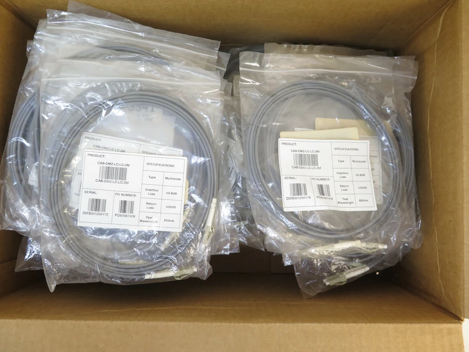 *LOT OF 72* ProLabs CAB-OM2-LC-LC-2M 2m LC (Male) to LC (Male) Orange OM2 Duplex - Image 1 of 4
