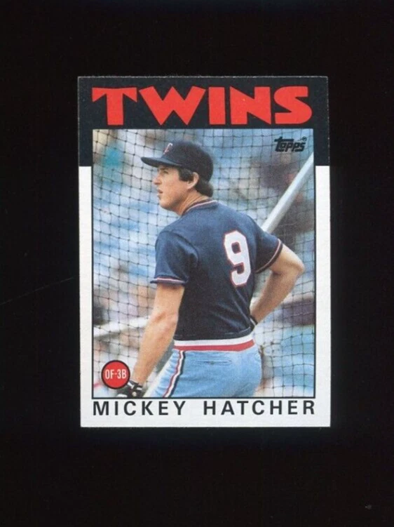 1986 TOPPS #356 MICKEY HATCHER MINNESOTA TWINS