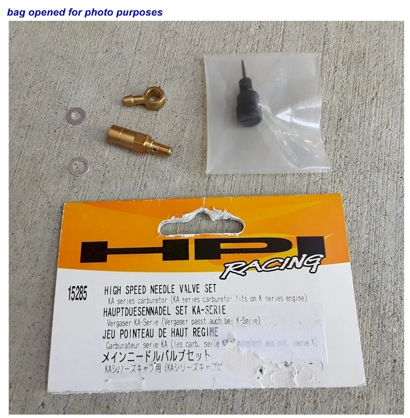 HPI 15285 High Speed Needle Valve Set Nitro Star K4.6, K5.9 Engine Discontinued - Image 1 of 1