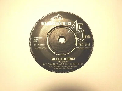 45rpm....Ray Charles.....No Letter Today.....Take These Chains From My Heart.. - Image 1 of 2