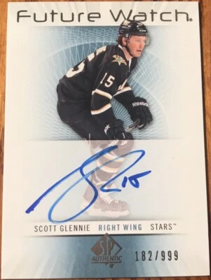 2012-13 SP Authentic Rookie Autograph Scott Glennie #219 #’d 182/999 - Image 1 of 2