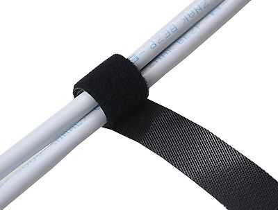 Cinta De Velcro, Velcro, Ambos Lados, 20 Mm, Encuadernación De Cable De Velcro Negro  • 5€