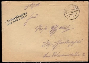 GERMANY - 1940 Feldpost Cover "Deggendorg, Germany" - Picture 1 of 2