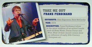 Guitar riff TAB Take me out Franz Ferdinand Alex Kapranos Q38