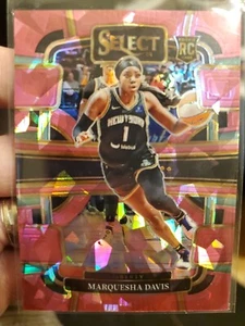 2024 Panini Select WNBA Marquesha Davis Pink Cracked Ice Rookie card-#41 Liberty - Picture 1 of 9