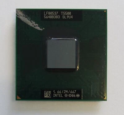 Intel Core 2 Duo CPU 1.66 GHz / 2M / 667 Mhz T5500 Mobile Processor SL9U4 - Image 1 of 2