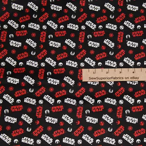 Star Wars Jedi and Rebel Icon Image Cotton Fabric  1/2 Yard  #73090221-6 - Picture 1 of 3