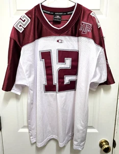 VTG Colosseum Athletics Texas A&M Aggies #12 Mens NCAA Football Jersey Men's L - Picture 1 of 8