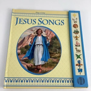 Jesus Songs Play A Song Hardcover Book Inspirational Song Spiritual Vintage 2001 - Imagen 1 de 7