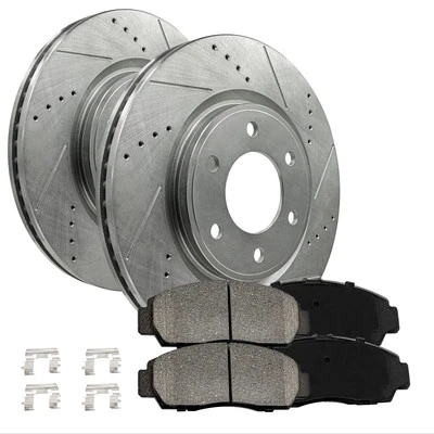 Front Brake Kit Rotors + Ceramic Pads for Saab 9-7x 2006-2009 - Image 1 of 4
