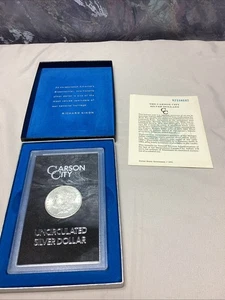 1882 CC Morgan Silber Dollar Stempelglanz GSA Hort mit OGP & COA #Da - Bild 1 von 16