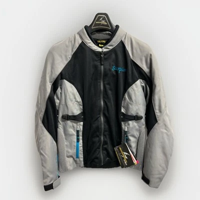 Scorpion Maia Women’s Motorcycle Jacket, Textile Size XL. Armored Black/Gray - Image 1 of 4