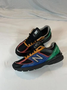 New Balance Mens 12 990v5 Made In USA Four 4 Four Colorful Rare Black M990DT15 - Picture 1 of 23