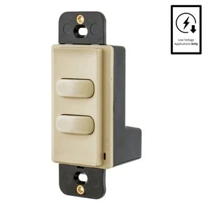 Hubbell Ivory Dimming Switch for Load Control Panel Low Voltage 2-Button CPSD2I - Picture 1 of 2