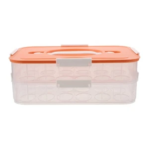 Contenedor con soporte para nevera caja de huevos para organizadores y almacenamiento - Imagen 1 de 18