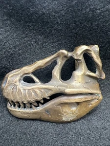 T Rex Brass Belt Buckle VTG Made In California 3.5 x 2.75 Rare - Picture 1 of 12