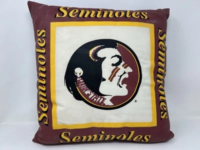 Almohada decorativa vintage Florida State University FSU Seminoles Foto 1 de 4