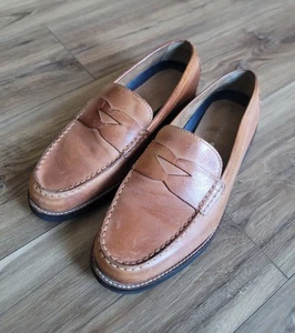 Scarpe slip on Rockport TruTech da uomo in pelle taglia 81/2 M V80673 marrone marrone marrone chiaro - Foto 1 di 7