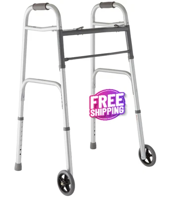 Andaderas Caminadora Para Personas Mayores Adultos Con Ruedas Plegable Portatil - Imagem 1 de 4