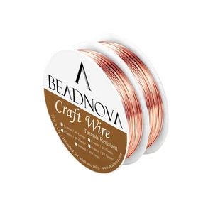 Jewelry Wire Bare Copper Wire Tarnish Resistant (Copper, 22gauge 10m) - Picture 1 of 5