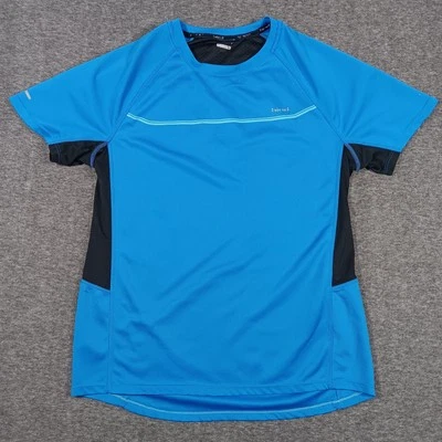 Hind Athletic Running Shirt Mens Medium Blue Black Reflective Short Sleeve Tee - Image 1 of 4