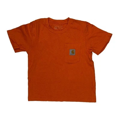 Camiseta Carhartt Idade 6 - Algodão Laranja Pequena - Imagem 1 de 4