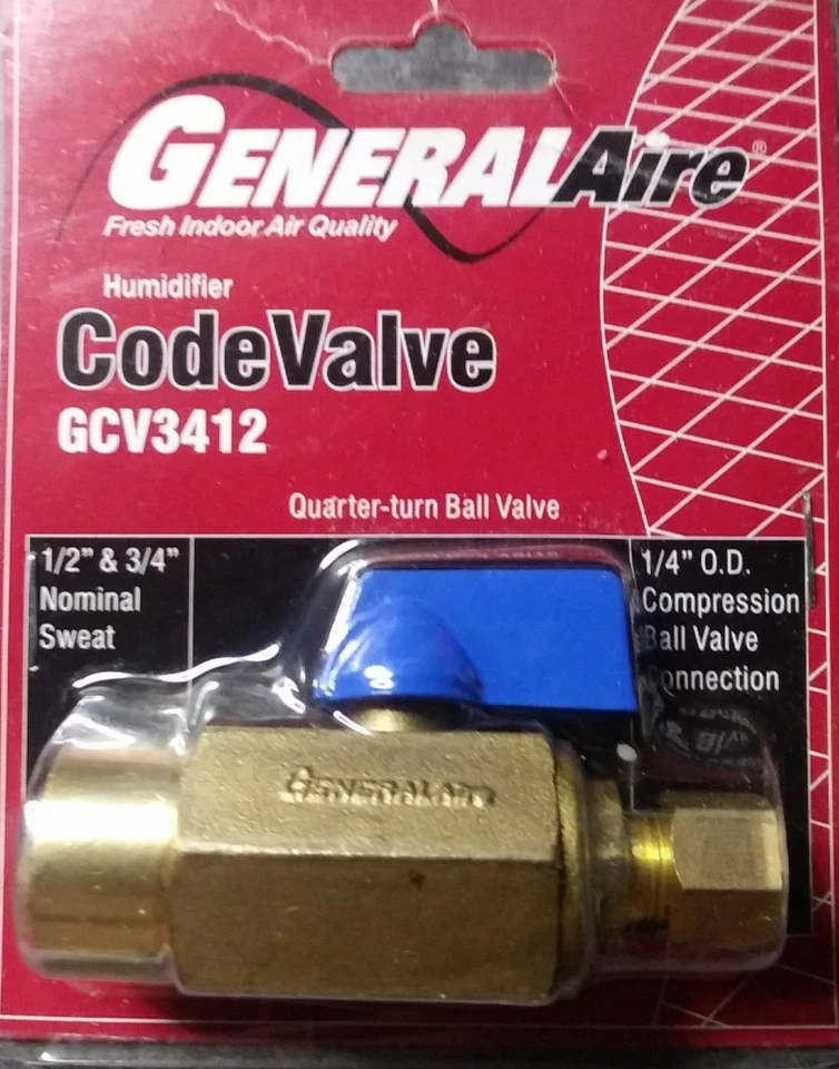 GeneralAire Humidifier CodeValve GCV3412