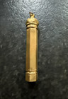New in Box Vintage Brass Needle Case Screw-Cap Pendant Tube