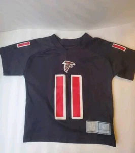 NFL Team Apparel Atlanta Falcons #11 Julio Jones Jersey T-Shirt 4t Boys Toddler - Picture 1 of 6