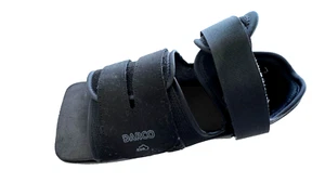 Surgical Post Op Medical Shoe Square Toe Foot Brace Open Toe  DARCO Black L/XL - Picture 1 of 7