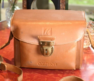 OMNICA VINTAGE KAMERA LEDER TRAGE SCHULTERTASCHE HARTSCHALE 4 Leica M Alpa Contax - Bild 1 von 13