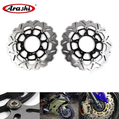 Fit Yamaha YZF R6 2005-2016 YZF R1 2007-2014 310mm Front Brake Rotor Disc BLACK — 第 1/4 张图片