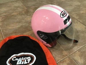 Bilt Pink open face helmet with shield. Like new. Worn one time. - Picture 1 of 2