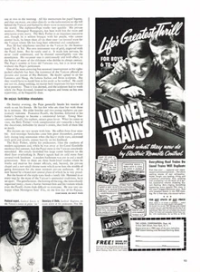 ORIGINAL 1939 LIONEL TRAINS ADVERTISEMENT FROM LIFE MAGAZINE - EX COND! - Picture 1 of 1