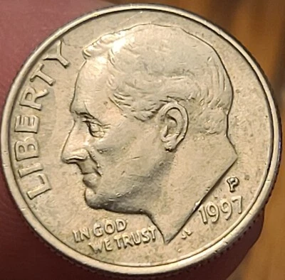 1997 P Roosevelt Dime DDO Mint DDR Philly  - Image 1 of 3