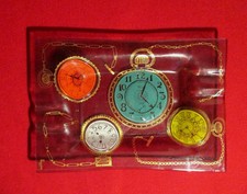 ???? ART 840 POSACENERE IN VETRO MICHAEL & FRANCE HIGGINS - ASHTRAY / CLOCK