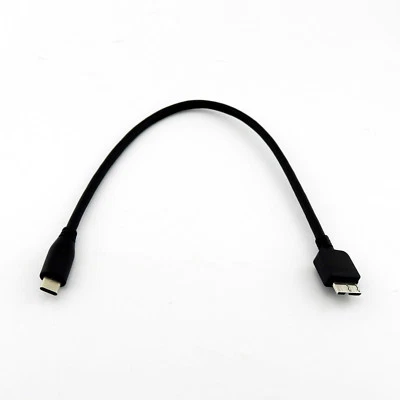 USB 3.1 Type-C Male To USB 3.0 Micro B Male Data Cable For Tablet Phone HDD 1FT - Image 1 of 4