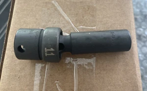 SK Hand Tools 33381 3/8" Dr. 11mm 6pt Deep Swivel Metric Impact Socket MADE USA - Picture 1 of 1