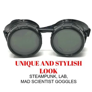 Gafas Steampunk Gafas De Colección Cyber Goth Punk Moto Motociclista Gafas de Sol  - Imagen 1 de 4