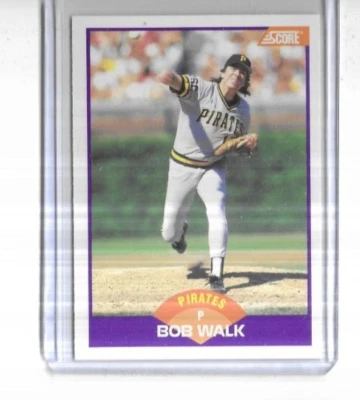 1989 Score #224 Bob Walk Pittsburgh Pirates - Image 1 of 2