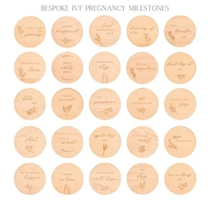 IVF Journey Milestones Pregnancy Bespoke Engraved Design High Quality Bundle Ivf - Picture 1 of 5