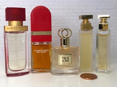 Vintage 5 pc. Lot *MINI* Elizabeth Arden Perfumes RED DOOR, 5th Ave., True Love+ - Image 1 of 4