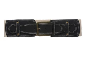 Cinturón de punto elástico de moda de cintura alta de 3" - 75 mm para mujer - Imagen 1 de 6