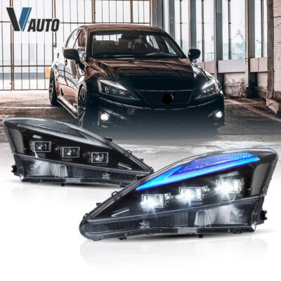 2*Faros LED VLAND DRL azules para Lexus IS 250 350 IS F 06-13 marca lateral transparente Foto 1 de 4