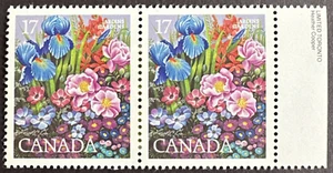 Canada 1980 Sc# 855 Inscription Pair MNH OG Garden Montreal Flower Show - Picture 1 of 2