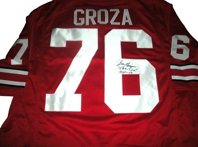 CAMISETA NIKE LOU GROZA OHIO STATE BUCKEYES RARA CON CERTIFICADO DE AUTENTICIDAD FIRMADA CON LICENCIA OFICIAL Foto 1 de 2