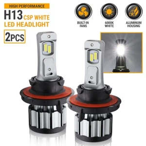 9008/H13 CSP LED Headlight High-Low Beam Bulbs 2080LM 6000K White - Bild 1 von 9