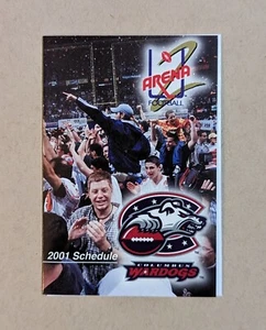 2001 Columbus Wardogs Arena Football Pocket Schedule af2 - Picture 1 of 2