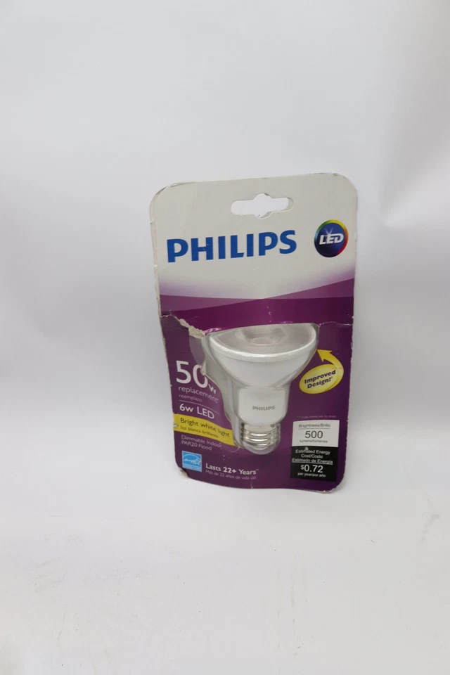 Philips Equivalent Bright White Dimmable LED Light Bulb - Image 1 of 1